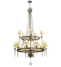 2nd Avenue Designs White 132050 - 48" Wide Amaury 15 Light Two Tier Chandelier