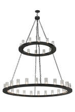 2nd Avenue Designs White 164615 - 72"W Loxley 36 LT Two Tier Chandelier