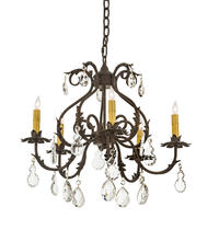 2nd Avenue Designs White 199258 - 24" Wide Chantilly 5 Light Chandelier