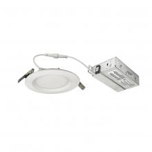 Nora NEFLINTW-R4345MPW - 4" E-Series FLIN Round LED Downlight with Selectable CCT (30K/40K/50K), 900lm / 10.5W, Matte