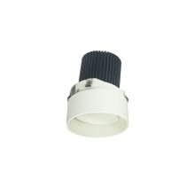 Nora NIO-2RTLA30XWW/10 - 2" Iolite LED Round Trimless Adjustable, 1000lm / 14W, 3000K, White Adjustable / White Reflector