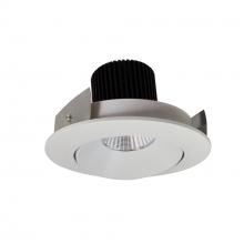 Nora NIO-4RC30XWW/10 - 4" Iolite LED Round Adjustable Cone Reflector, 1000lm / 14W, 3000K, White Reflector / White