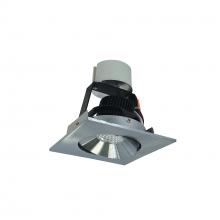 Nora NIR-4SCCDXNN - 4" Iolite LED Square Adjustable Cone Retrofit, 800lm / 12W, Comfort Dim, Natural Metal Reflector