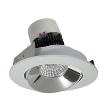 Nora NPR-4RC35XCMPW - 4" Pearl LED Round Adjustable Cone Retrofit, 1000lm / 12W, 3500K, Specular Clear Reflector /