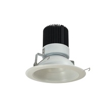 Nora NRM2-612L2535MWW - 6" Marquise II Round Baffle, Medium Flood, 2500lm, 3500K, White (Available with Non-IC Housings
