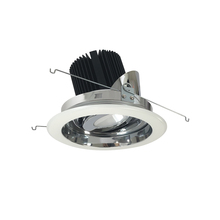 Nora NRM2-619L2540FCW - 6" Marquise II Round Regressed Adj. Reflector, Flood, 2500lm, 4000K, Specular Clear/White (Not