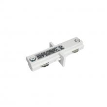Nora NT-310W - Straight Connector for 1 Circuit Track, White