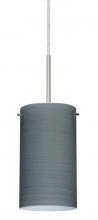 Besa Lighting 1BT-4404TN-LED-SN - Besa Stilo 7 LED Pendant Titan Satin Nickel 1x9W LED