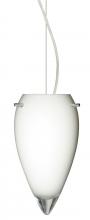 Besa Lighting 1KX-412506-LED-SN - Besa Juli LED Cable Pendant Opal Glossy Satin Nickel 1x9W LED