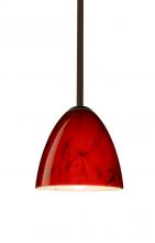 Besa Lighting 1TT-4470MA-BR - Besa Vila Stem Pendant Bronze Magma 1x60W Medium Base