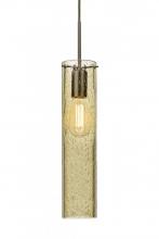 Besa Lighting 1JC-JUNI16GD-EDIL-BR - Besa, Juni 16 Cord Pendant, Gold Bubble, Bronze, 1x4W LED Filament