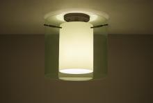 Besa Lighting 1KM-L18407-LED-BR - Besa Ceiling Pahu 12 Bronze Transparent Olive/Opal 1x11W LED