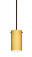 Besa Lighting 1TT-4404VM-HAL-BR - Besa Stem Stilo 7 Pendant Bronze Vanilla Matte 1x40W G9