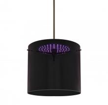 Besa Lighting 1TT-FUSION12-LED-BR - Besa, Fusion 12 Stem Pendant, Purple, Bronze, 1x20W LED