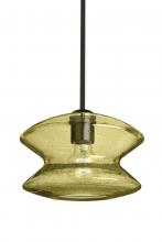 Besa Lighting 1TT-ZENGD-BR - Besa, Zen Stem Pendant , Gold Bubble, Bronze Finish, 1x60W Medium Base