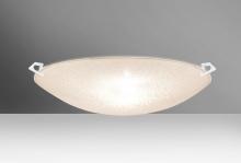 Besa Lighting 8419GL-MED-WH - Besa Ceiling Sonya 17 White Glitter 3x100W Medium Base