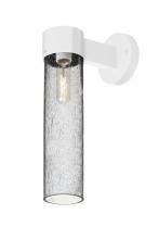 Besa Lighting JUNI16CL-WALL-WH - Besa, Juni 16 Outdoor Sconce, Clear Bubble, White Finish, 1x60W Medium Base