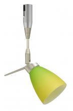 Besa Lighting RSP-5044GY-SN - Besa Spotlight Andi Satin Nickel Bicolor Green/Yellow 1x35W Halogen Mr11