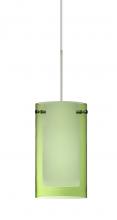 Besa Lighting RXP-L44007-SN - Besa Pendant Pahu 4 Satin Nickel Transparent Olive/Opal 1x35W Halogen