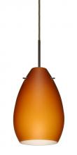 Besa Lighting B-171380-LED-BR - Besa Pendant for Multiport Canopy Pera 6 Bronze Amber Matte 1x5W LED