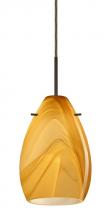 Besa Lighting B-1713HN-LED-BR - Besa Pendant for Multiport Canopy Pera 6 Bronze Honey 1x5W LED