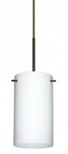 Besa Lighting B-440407-BR - Besa Stilo 7 Pendant For Multiport Canopy Bronze Opal Matte 1x50W Candelabra