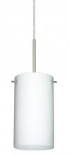 Besa Lighting B-440407-SN - Besa Stilo 7 Pendant For Multiport Canopy Satin Nickel Opal Matte 1x50W Candelabra