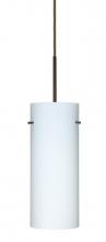 Besa Lighting J-412307-LED-BR - Besa Stilo 10 LED Pendant For Multiport Canopy Opal Matte Bronze 1x9W LED