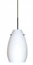 Besa Lighting J-412607-LED-BR - Besa Pera 9 LED Pendant For Multiport Canopy Opal Matte Bronze 1x9W LED