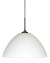 Besa Lighting J-420107-LED-BR - Besa Tessa LED Pendant For Multiport Canopy White Bronze 1x9W LED