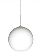Besa Lighting J-COCO1007-LED-SN - Besa Coco 10 Pendant For Multiport Canopy, Opal Matte, Satin Nickel Finish, 1x9W LED