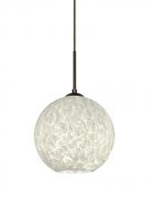 Besa Lighting J-COCO819-LED-BR - Besa Coco 8 Pendant For Multiport Canopy, Carrera, Bronze Finish, 1x9W LED