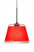 Besa Lighting J-PIC9RD-BR - Besa Pendant For Multiport Canopy Pica 9 Bronze Red Sand 1x75W Medium Base