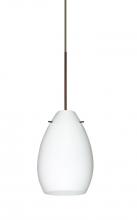Besa Lighting X-171307-LED-BR - Besa Pendant For Mulitport Canopy Pera 6 Bronze Opal Matte 1x5W LED