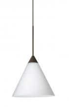 Besa Lighting X-512107-BR - Besa Pendant For Multiport Canopy Kani Bronze Opal Matte 1x50W Halogen