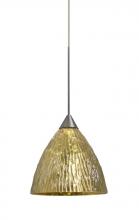 Besa Lighting X-EVEGS-LED-SN - Besa, Eve Cord Pendant For Multiport Canopies, Stone Gold Foil, Satin Nickel Finish,