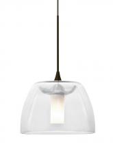 Besa Lighting X-SPURCL-BR - Besa Spur Cord Pendant For Multiport Canopy, Clear, Bronze Finish, 1x35W Halogen