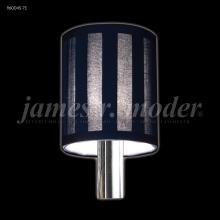 James R Moder 96004-71 - Black Striped Fabric Non-tilt Shade
