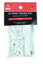 American De Rosa Lamparts J363 - 15FT CARDED SWAG KIT WH