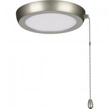 Progress P260002-152-30 - AirPro 7" 1-Light Painted Nickel Edgelit Transitional Ceiling Fan Light Kit and Opal Shade