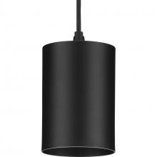 Progress P550099-031-30 - 5"  Black Outdoor LED Aluminum Cylinder Cord-Mount Hanging Light