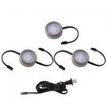 WAC US HR-AC73-CS-BN - Puck Light Kit- 2 Double Wire Lights, 1 Single Wire Lights, and Cord