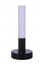 Craftmade 86282R-LED - Indoor Rechargeable Dimmable LED Cylinder Portable Lamp in Flat Black