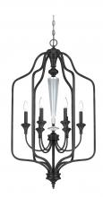 Craftmade 26736-MBS - Boulevard 6 Light Foyer in Mocha Bronze/Silver Accents