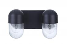 Craftmade 55002-FB - Pill 2 Light Vanity in Flat Black