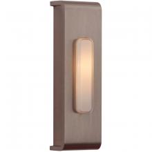 Craftmade PB5001-BNK - Surface Mount LED Lighted Push Button, Waterfall Edge Rectangle in Brushed Polished Nickel