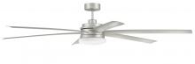 Craftmade CLZ72PN6 - 72" Chilz Smart Ceiling Fan, Painted Nickel, Integrated LED Light Kit, Remote & WiFi Control