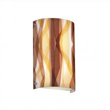 Justice Design Group 3FRM-5541-TWRL-CROM - Finials Cylinder Wall Sconce (ADA)