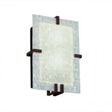 Justice Design Group 3FRM-5551-TILE-MBLK - Clips Rectangle Wall Sconce (ADA)
