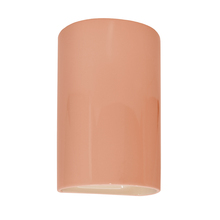 Justice Design Group CER-5940W-BSH - Small ADA Cylinder - Closed Top (Outdoor)